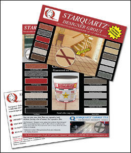 Direct Mail Advertising Design for Starquartz Grout by Dynamic Digital Advertising