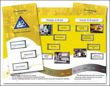 Corporate Brochure Design for Advent Design by Dynamic Digital Advertising