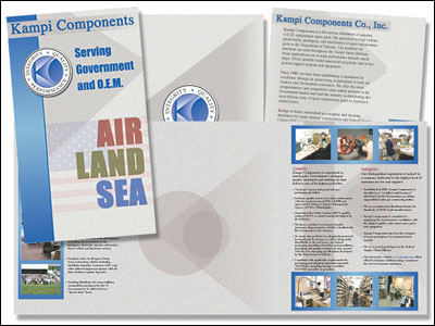 Professional Brochure Design for Kampi Compnonents