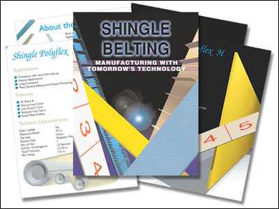 Corporate Capabilities Brochure Design for Shingle Belting by Dynamic Digital Advertising