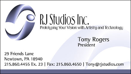 Professional Business Card Design for RJ Studios Inc. by Dynamic Digital Advertising