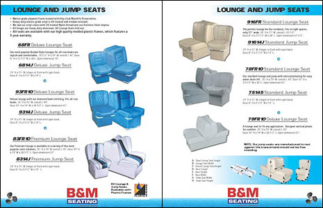 24-page Catalog Design for Marine Seat Manufacturer B&M by Dynamic Digital Advertising