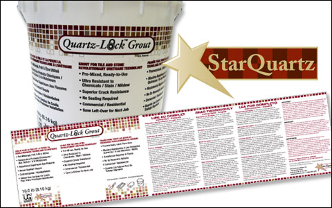 Package Design for Starquartz Quartz-Lock Grout Bucket