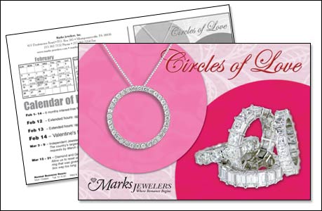 postcard for Marks Jewelers