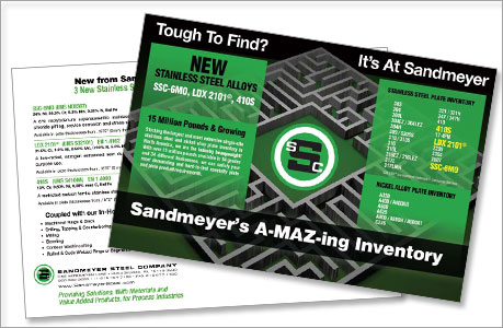 Post card for Sandmeyer Steel Company