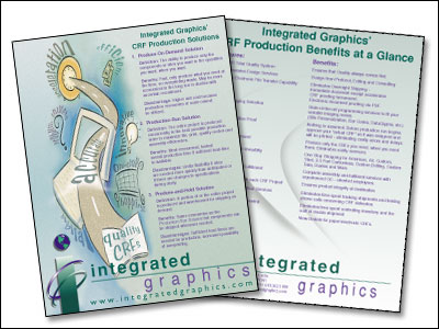 sales sheet design for Integrated Graphics
