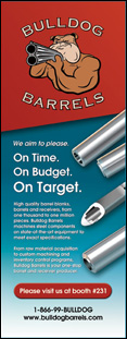 trade ad design for Bulldog Barrels