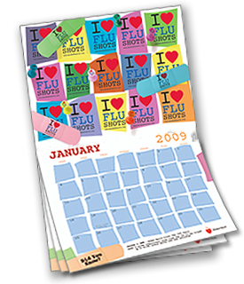 Mended Hearts/GlaxoSmithKline Flu Shots Calendar