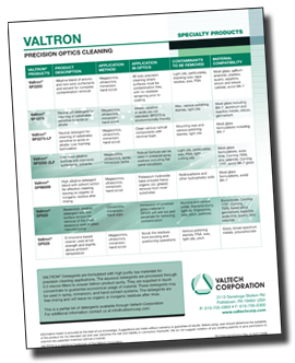 sales sheet for Valtech Corporation